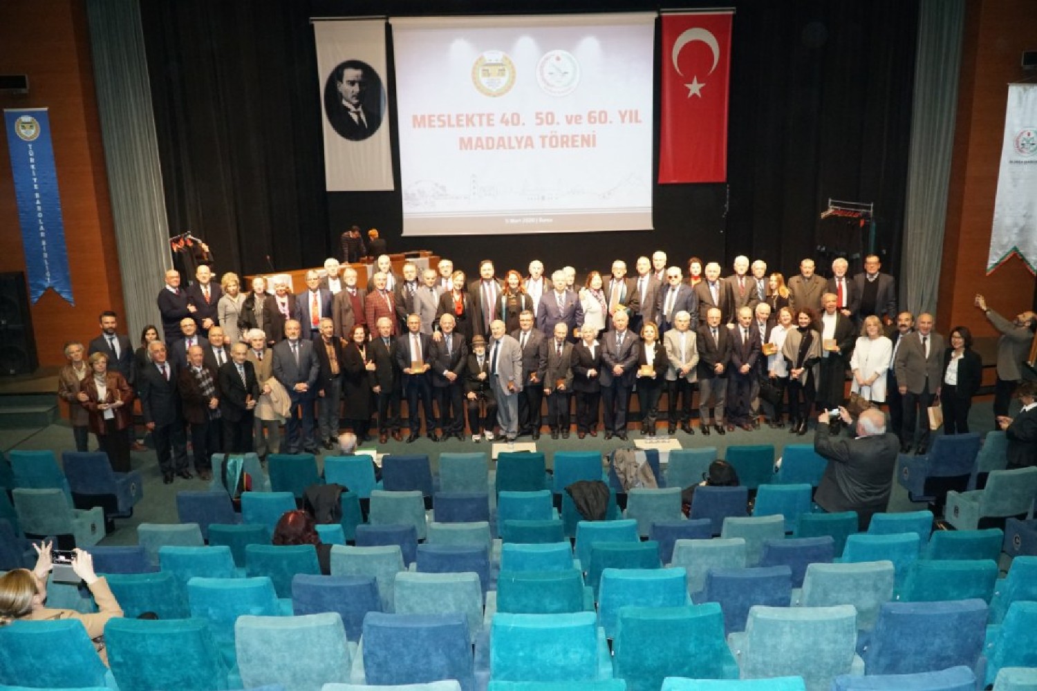 meslekte 40 50 ve 60 yilini tamamlayan