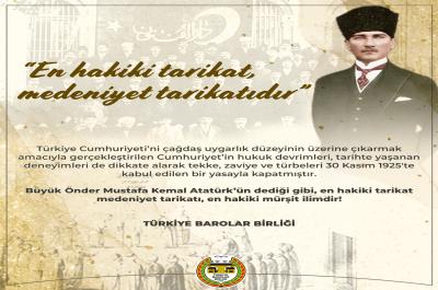 En hakiki tarikat medeniyet tarikatı, en hakiki mürşit ilimdir!