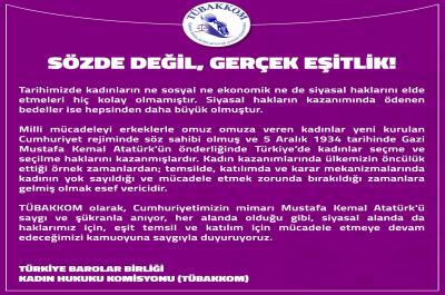 Sözde Değil, Gerçek Eşitlik!