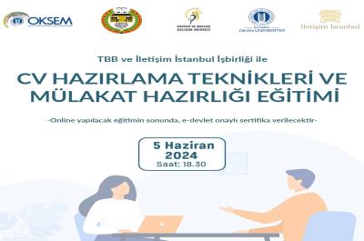 TBB ve İletişim İstanbul İşbirliği ile CV Hazırlama Teknikleri ve Mülakat Hazırlığı Eğitimi