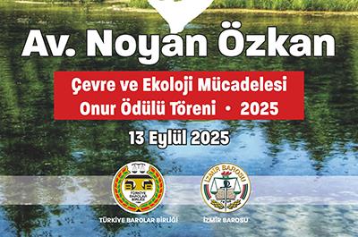 TBB Avukat Noyan Özkan Çevre ve Ekoloji Onur Ödülü - 2025