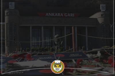 10 Ekim Ankara Gar Katliamı'nda Yaşamını Yitiren Yurttaşlarımızı Saygıyla Anıyoruz