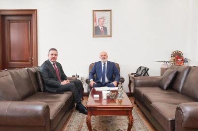 TBB Başkanı Av. R. Erinç Sağkan, İçişleri Bakan Yardımcısı Mehmet Sağlam'ı Ziyaret Etti