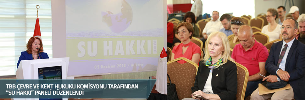 TBB ÇEVRE VE KENT HUKUKU KOMİSYONU TARAFINDAN “SU HAKKI” PANELİ DÜZENLENDİ