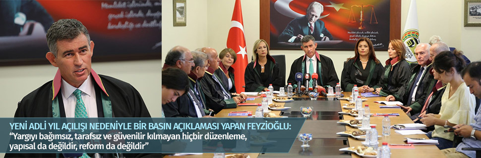 YENİ ADLİ YIL AÇILIŞI NEDENİYLE YAPILAN BASIN AÇIKLAMASI