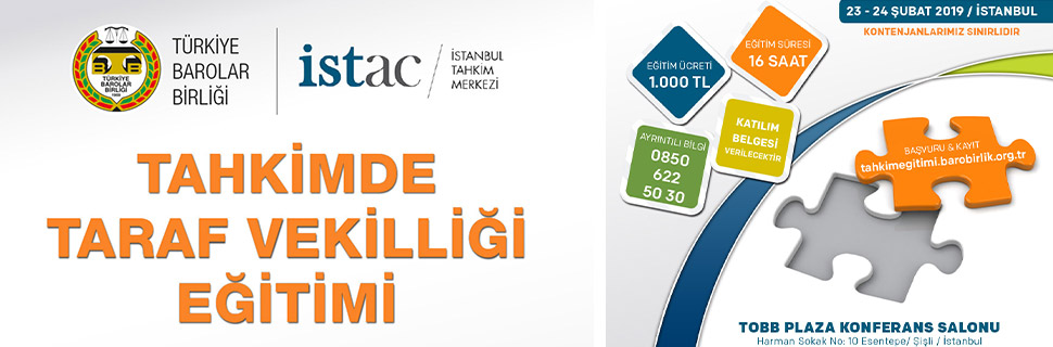 Tahkimde Taraf Vekilliği Eğitimi