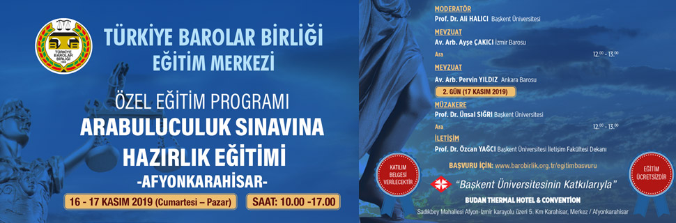 ARABULUCULUK SINAVINA HAZIRLIK EĞİTİMİ - AFYONKARAHİSAR