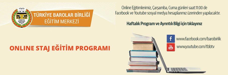 TBB Eğitim Merkezi Online Staj Eğitim Programları - 9.Hafta