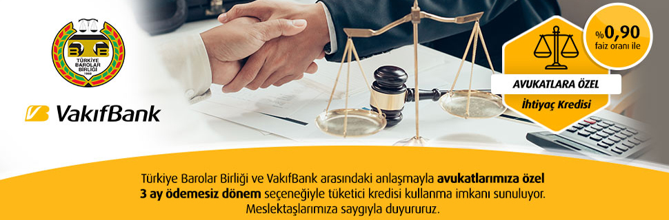 Avukatlara Özel İhtiyaç Kredisi Kampanyası