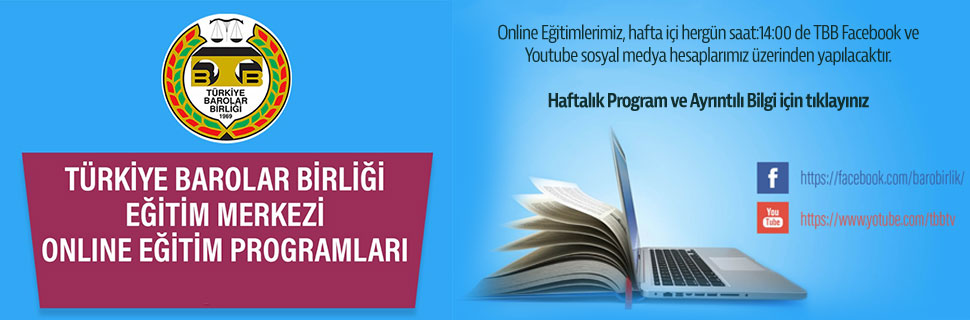 TBB Eğitim Merkezi Online Eğitim Programları - 9.Hafta