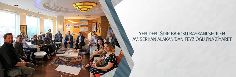 Yeniden Iğdır Barosu Başkanı seçilen Av. Serkan Alakan’dan Feyzioğlu’na ziyaret