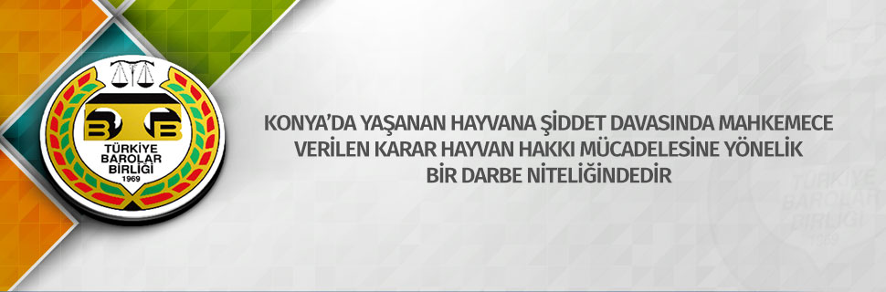 KONYA’DA YAŞANAN HAYVANA ŞİDDET DAVASINDA MAHKEMECE VERİLEN KARAR HAYVAN HAKKI MÜCADELESİNE YÖNELİK BİR DARBE NİTELİĞİNDEDİR